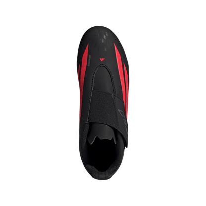 adidas F50 CLUB Velcro Firm Ground / Multi Ground Soccer Boots | Core Black / Lucid Red / Core Black | Kid's