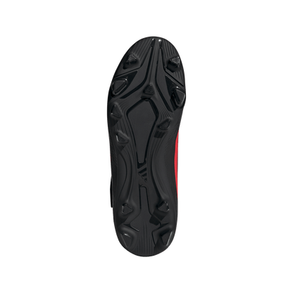adidas F50 CLUB Velcro Firm Ground / Multi Ground Soccer Boots | Core Black / Lucid Red / Core Black | Kid's