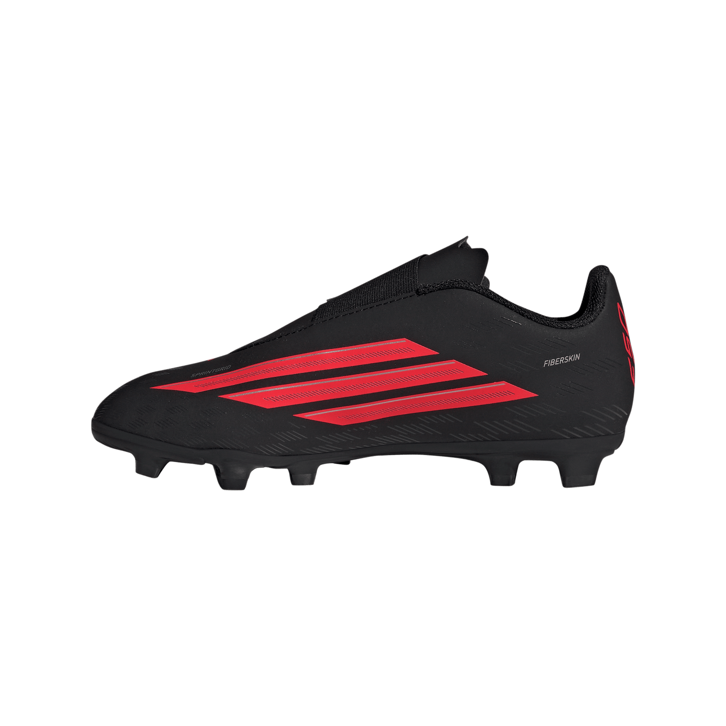 adidas F50 CLUB Velcro Firm Ground / Multi Ground Soccer Boots | Core Black / Lucid Red / Core Black | Kid's