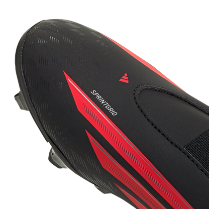 adidas F50 CLUB Velcro Firm Ground / Multi Ground Soccer Boots | Core Black / Lucid Red / Core Black | Kid's