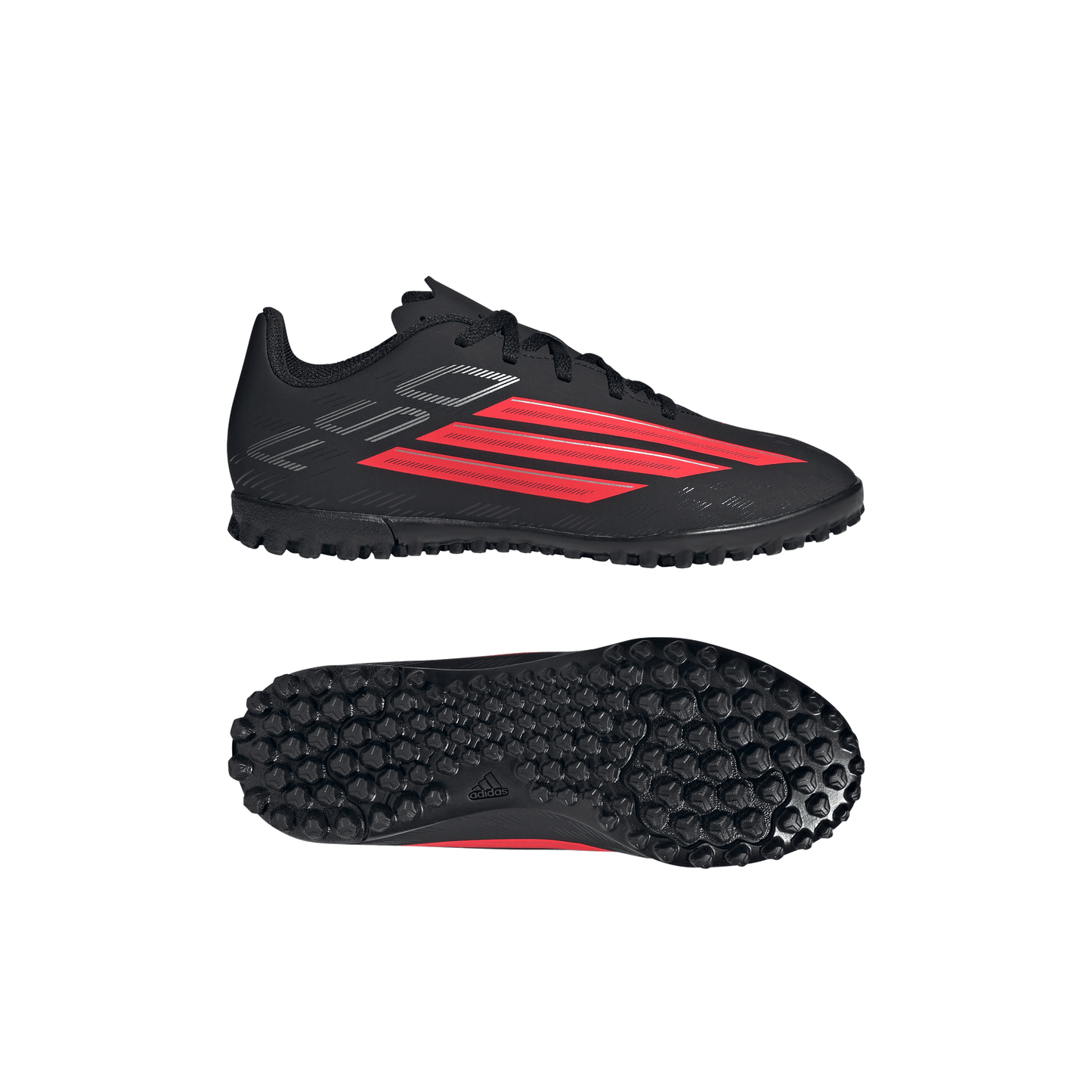 adidas F50 CLUB Turf Soccer Shoes | Core Black / Lucid Red | Kid's