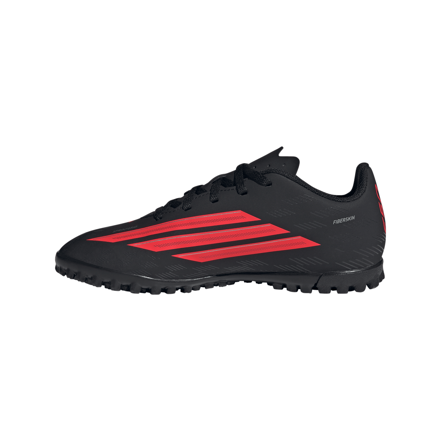 adidas F50 CLUB Turf Soccer Shoes | Core Black / Lucid Red | Kid's