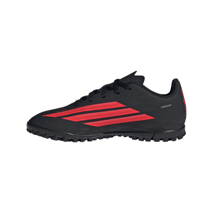 adidas F50 CLUB Turf Soccer Shoes | Core Black / Lucid Red | Kid's