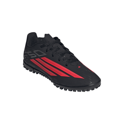 adidas F50 CLUB Turf Soccer Shoes | Core Black / Lucid Red | Kid's
