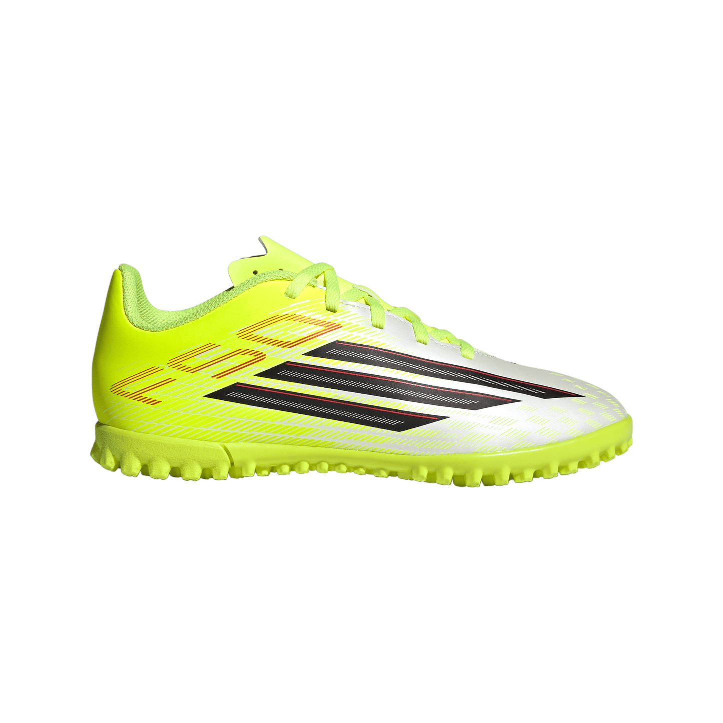 adidas F50 CLUB Turf Football Shoes | Team Solar Yellow 2 / Core Black / Lucid Red | Kid's