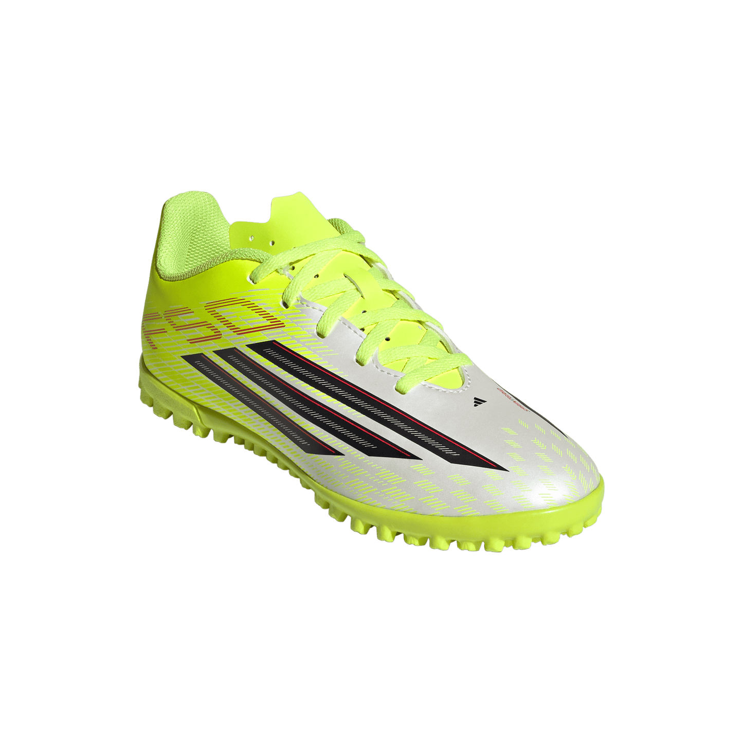 adidas F50 CLUB Turf Football Shoes | Team Solar Yellow 2 / Core Black / Lucid Red | Kid's