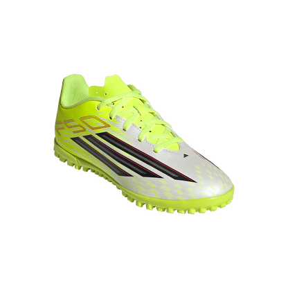 adidas F50 CLUB Turf Football Shoes | Team Solar Yellow 2 / Core Black / Lucid Red | Kid's
