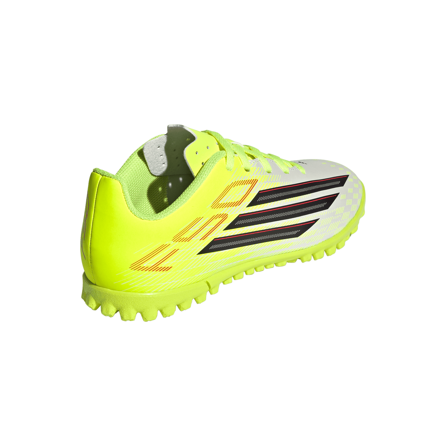 adidas F50 CLUB Turf Football Shoes | Team Solar Yellow 2 / Core Black / Lucid Red | Kid's