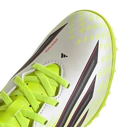 adidas F50 CLUB Turf Football Shoes | Team Solar Yellow 2 / Core Black / Lucid Red | Kid's