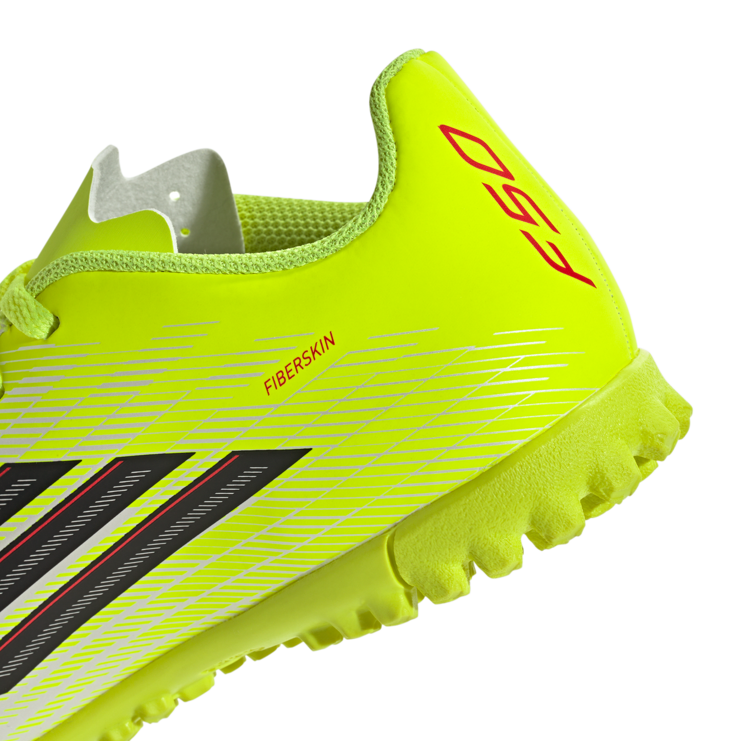adidas F50 CLUB Turf Football Shoes | Team Solar Yellow 2 / Core Black / Lucid Red | Kid's