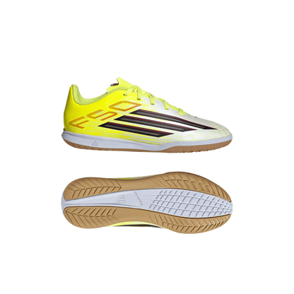 adidas F50 CLUB Indoor Soccer Shoes | Team Solar Yellow 2 / Core Black / Lucid Red | Kid's