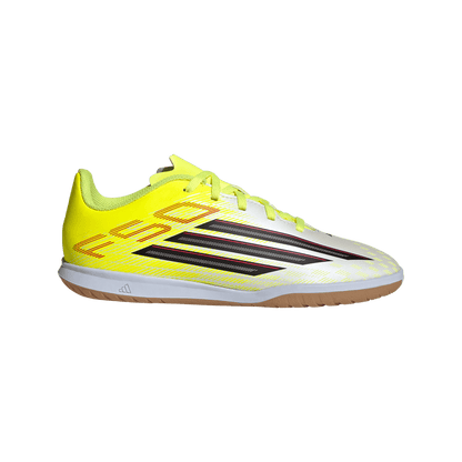 adidas F50 CLUB Indoor Soccer Shoes | Team Solar Yellow 2 / Core Black / Lucid Red | Kid's