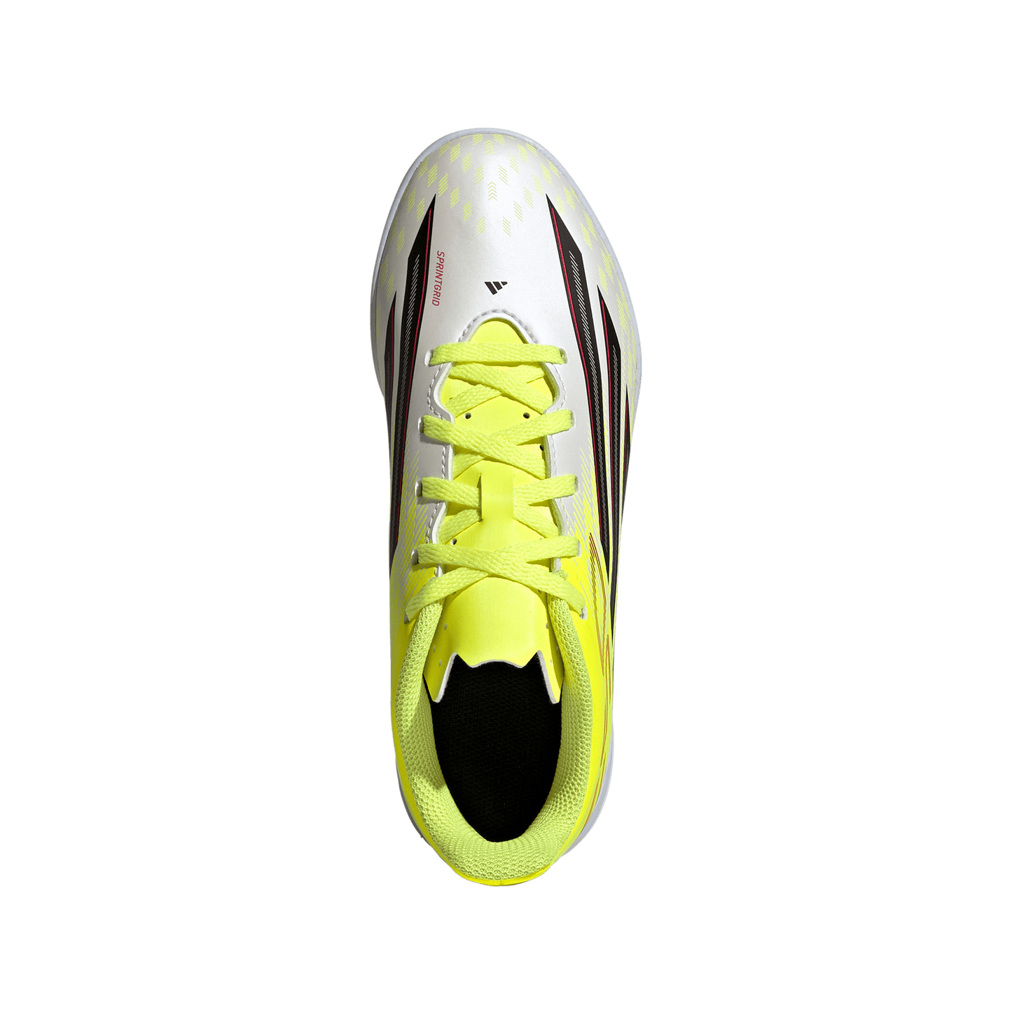adidas F50 CLUB Indoor Soccer Shoes | Team Solar Yellow 2 / Core Black / Lucid Red | Kid's