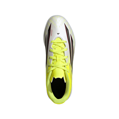 adidas F50 CLUB Indoor Soccer Shoes | Team Solar Yellow 2 / Core Black / Lucid Red | Kid's