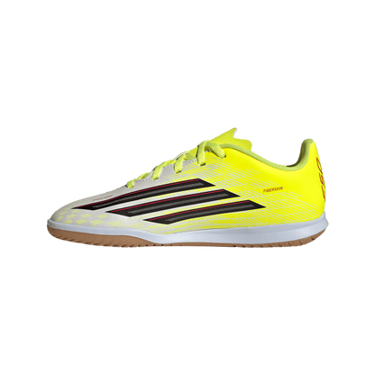adidas F50 CLUB Indoor Soccer Shoes | Team Solar Yellow 2 / Core Black / Lucid Red | Kid's