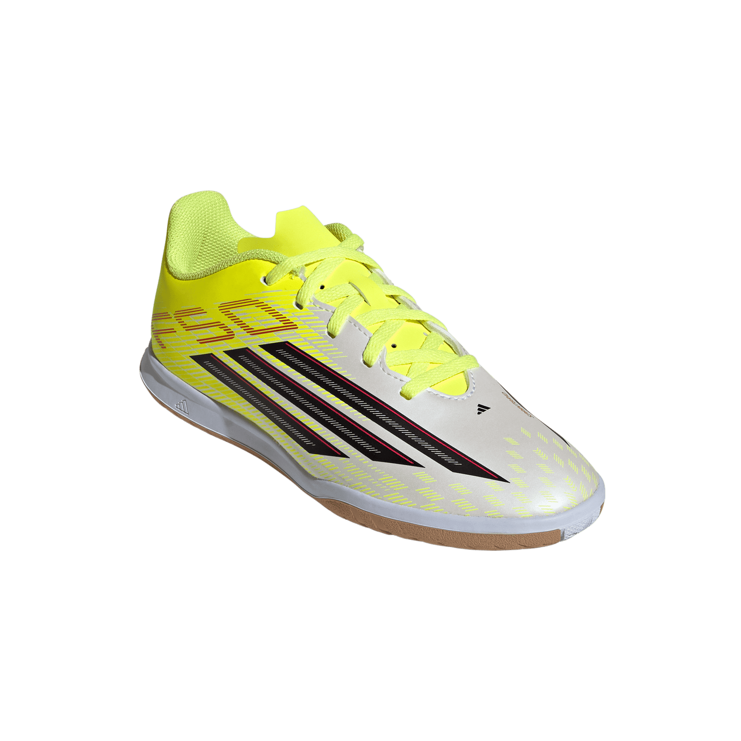 adidas F50 CLUB Indoor Soccer Shoes | Team Solar Yellow 2 / Core Black / Lucid Red | Kid's