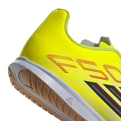 adidas F50 CLUB Indoor Soccer Shoes | Team Solar Yellow 2 / Core Black / Lucid Red | Kid's