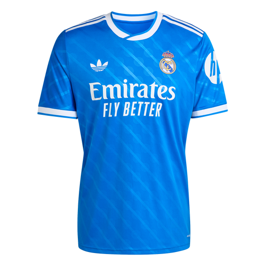 adidas Real Madrid 25/26 THIRD Soccer Jersey | Blue-White | Men's