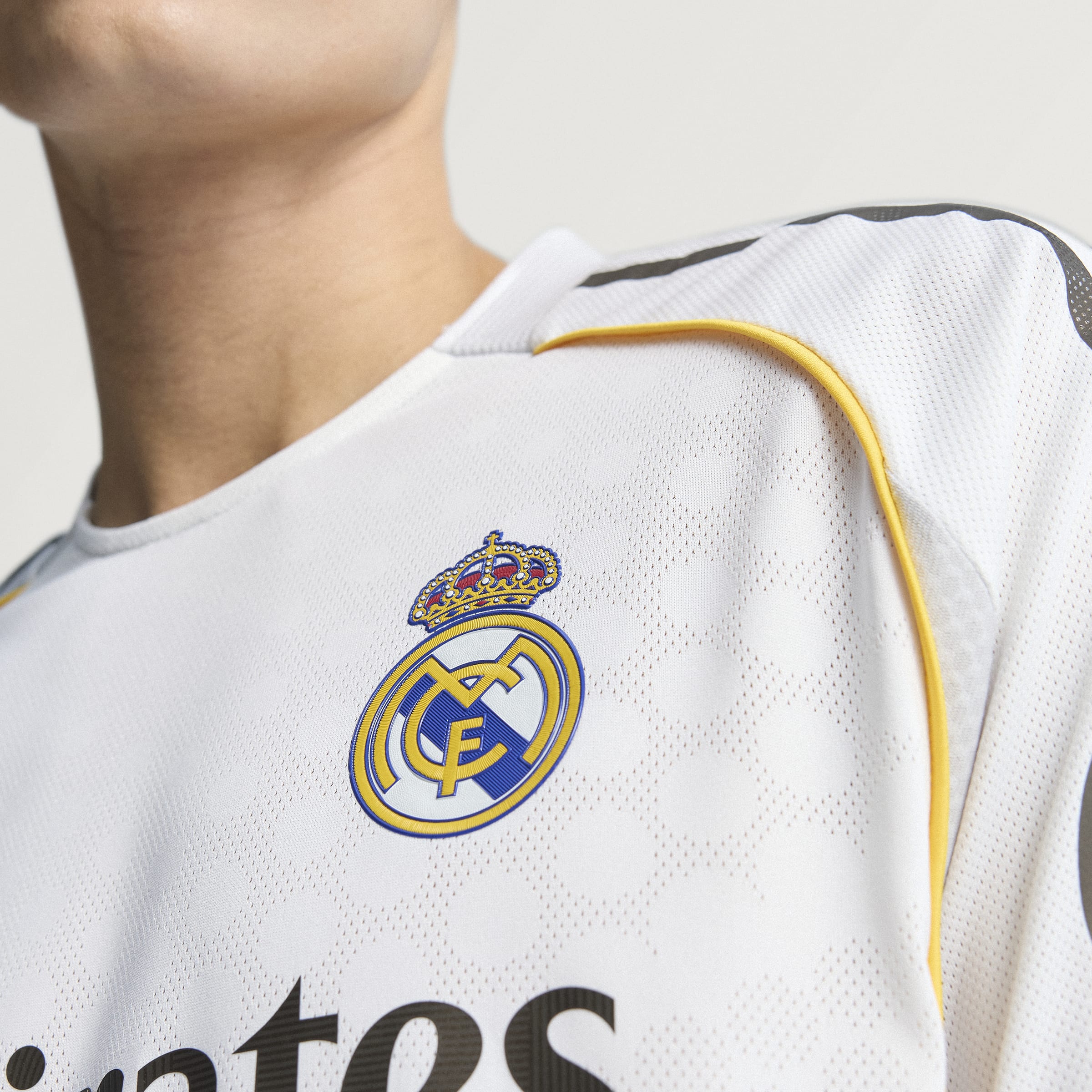 adidas Real Madrid 25/26 Authentic Home Jersey - Men's | White Los