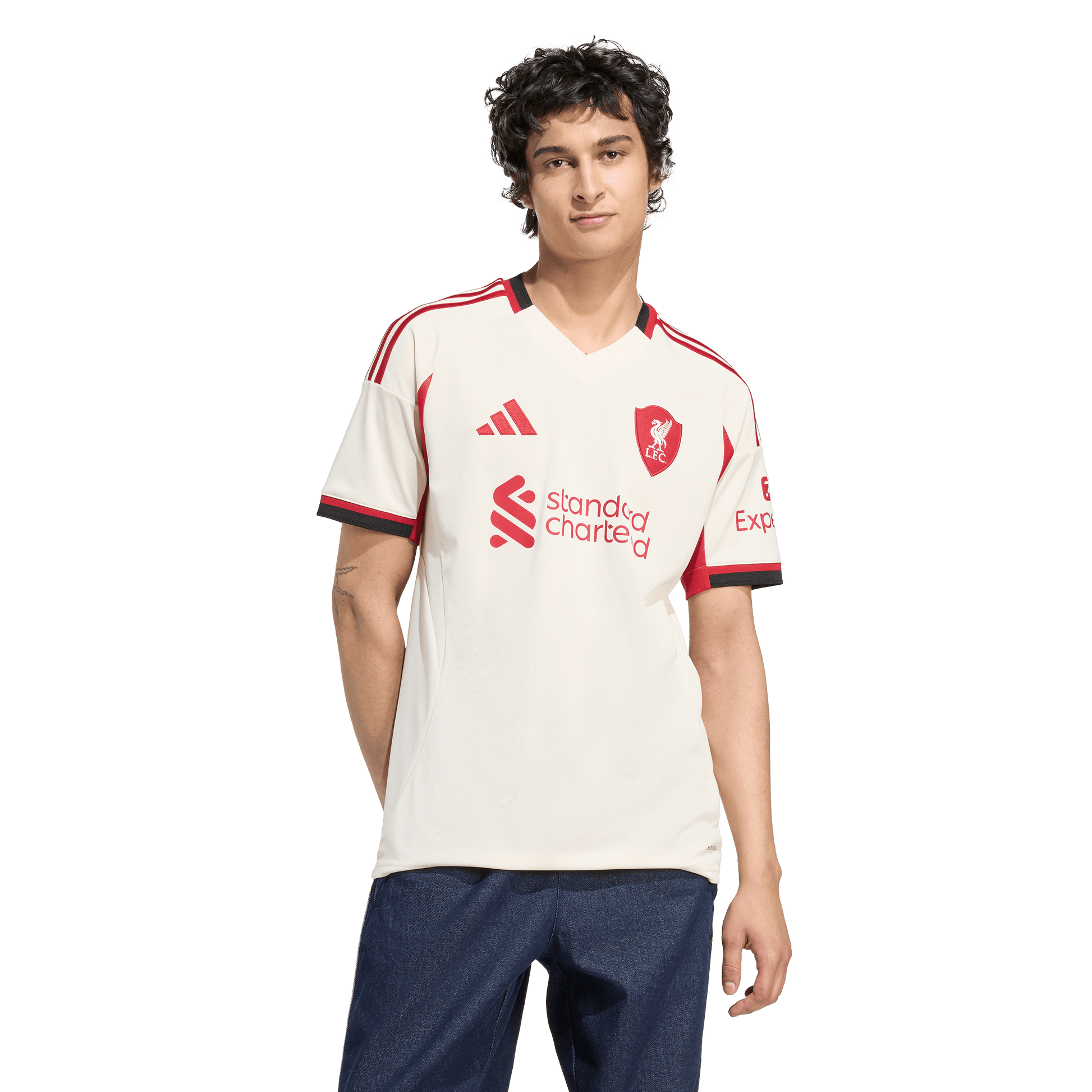 adidas Liverpool 25/26 Away Jersey - Men's | White The Reds