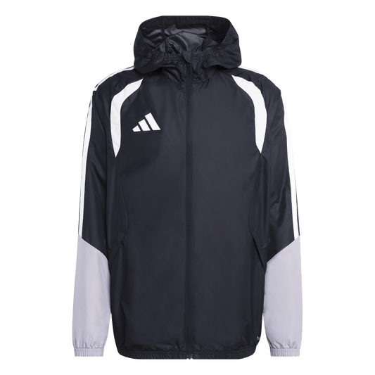 adidas Tiro 26 Competition All Weather Jacket | Black / Light Onix / White | Men's