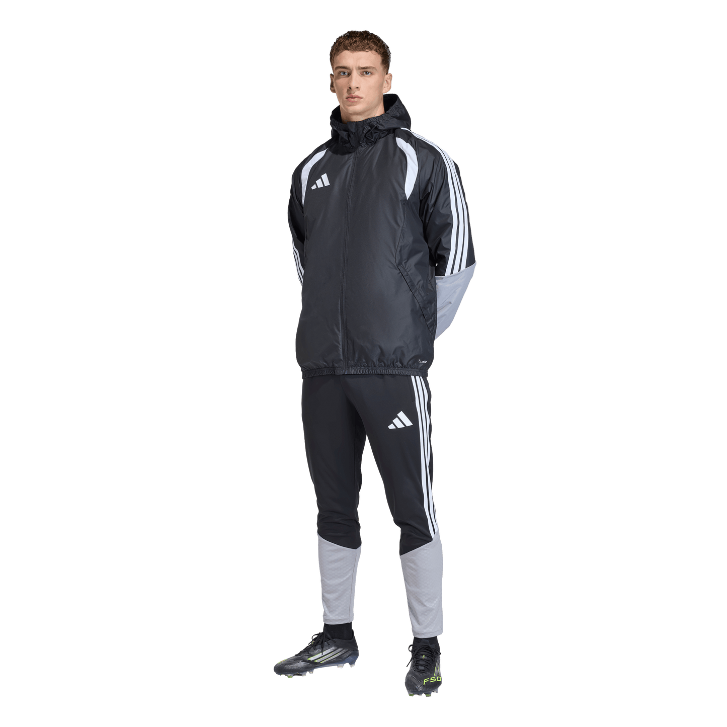 adidas Tiro 26 Competition All Weather Jacket | Black / Light Onix / White | Men's