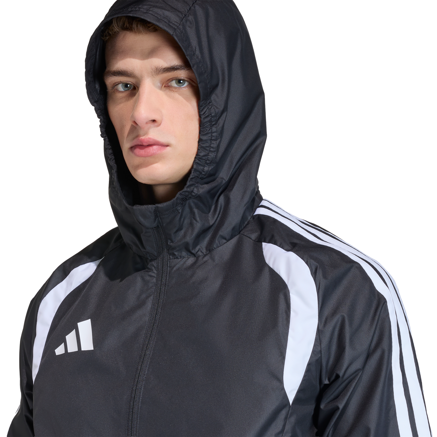 adidas Tiro 26 Competition All Weather Jacket | Black / Light Onix / White | Men's