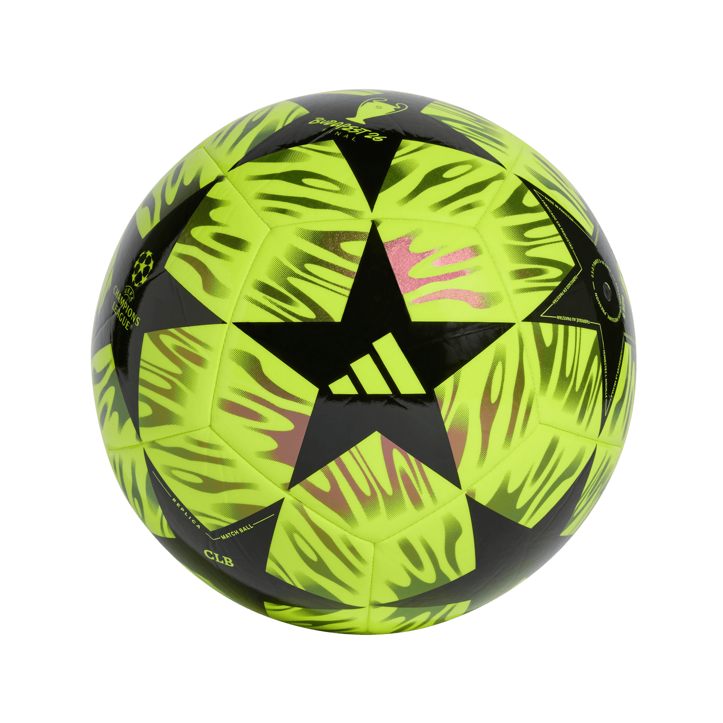 adidas UEFA CHAMPIONS LEAGUE FINAL Club Ball | Solar Yellow / Black
