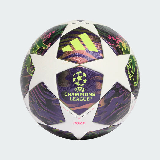 adidas UEFA CHAMPIONS LEAGUE FINAL Competition Ball | Dark Purple / White / Solar Yellow