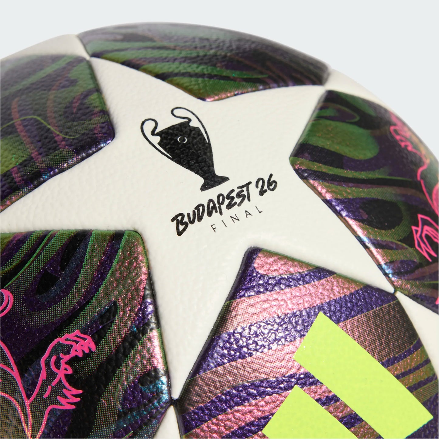 adidas UEFA CHAMPIONS LEAGUE FINAL Competition Ball | Dark Purple / White / Solar Yellow