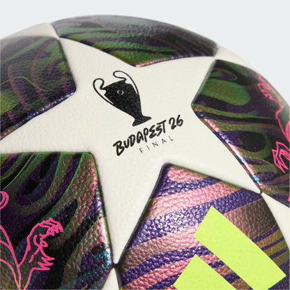 adidas UEFA CHAMPIONS LEAGUE FINAL Competition Ball | Dark Purple / White / Solar Yellow