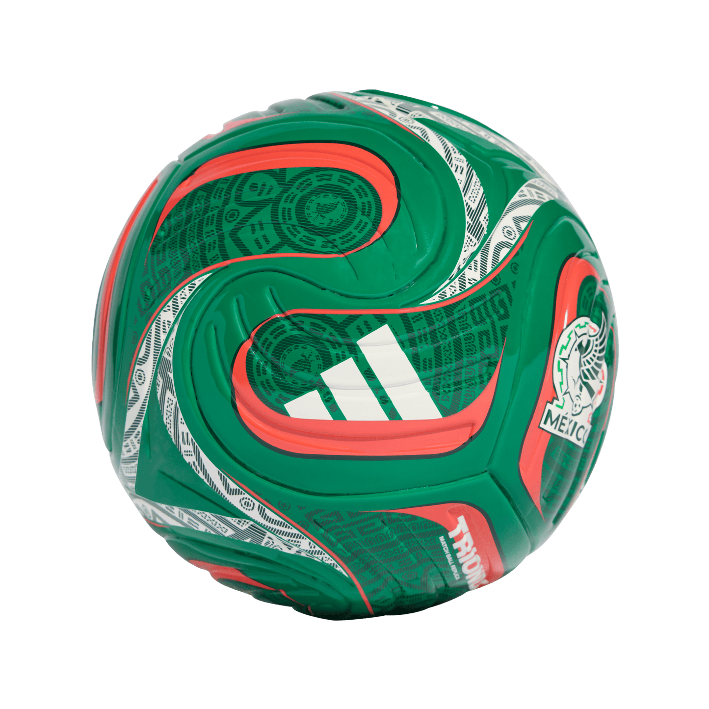 adidas Trionda Mexico Home Mini Ball | Bold Green / Team Dark Green / Aurora Ivy