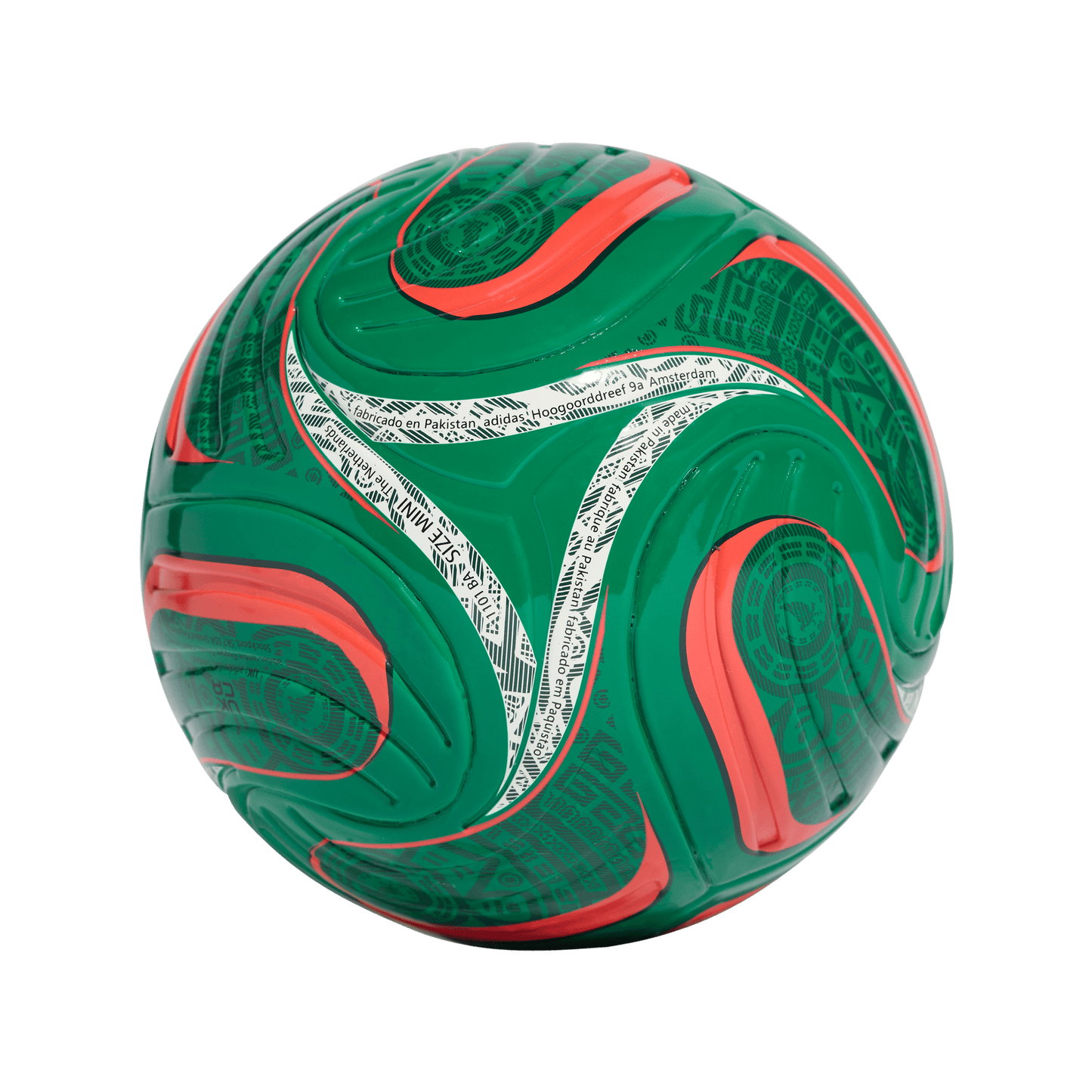 adidas Trionda Mexico Home Mini Ball | Bold Green / Team Dark Green / Aurora Ivy