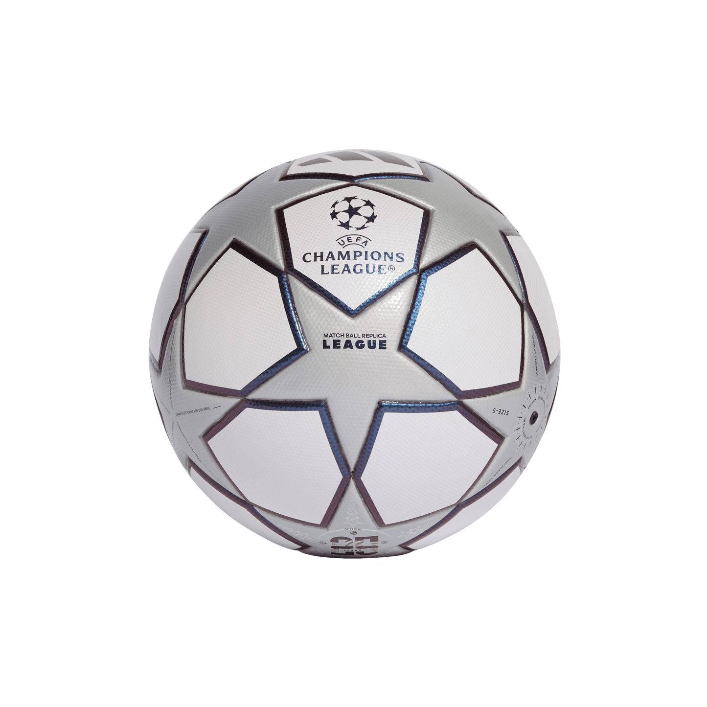 adidas UEFA CHAMPIONS LEAGUE FINAL Third League Ball | White / Silver Metallic