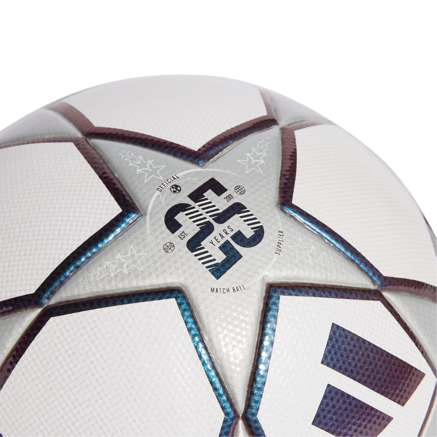 adidas UEFA CHAMPIONS LEAGUE FINAL Third League Ball | White / Silver Metallic
