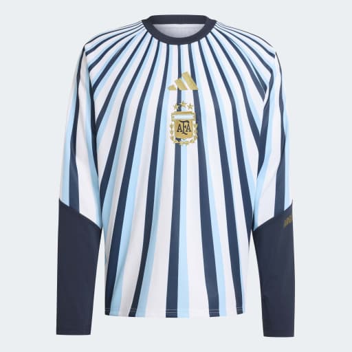 adidas Argentina 26 Home Prematch Warm Top| White/ Light Blue | Men's
