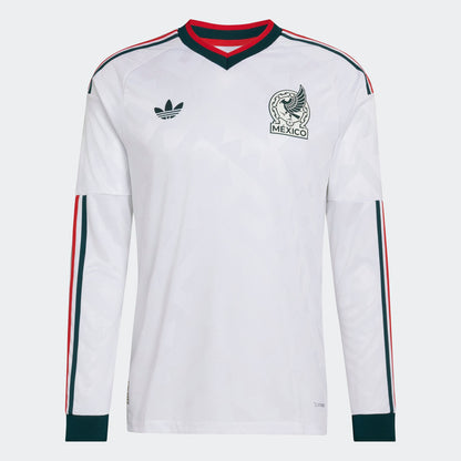 adidas Mexico 26 Away Authentic Long Sleeve Jersey | White | Men's