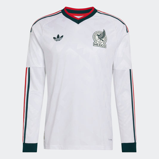 adidas Mexico 26 Away Authentic Long Sleeve Jersey | White | Men's