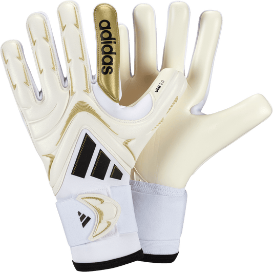 adidas Copa Pro Soccer Goalkeeper Gloves | Zero Metalic / Black / Gold Metallic | Men's