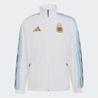 adidas Argentina Home Anthem Jacket | White/ Light Blue | Men's