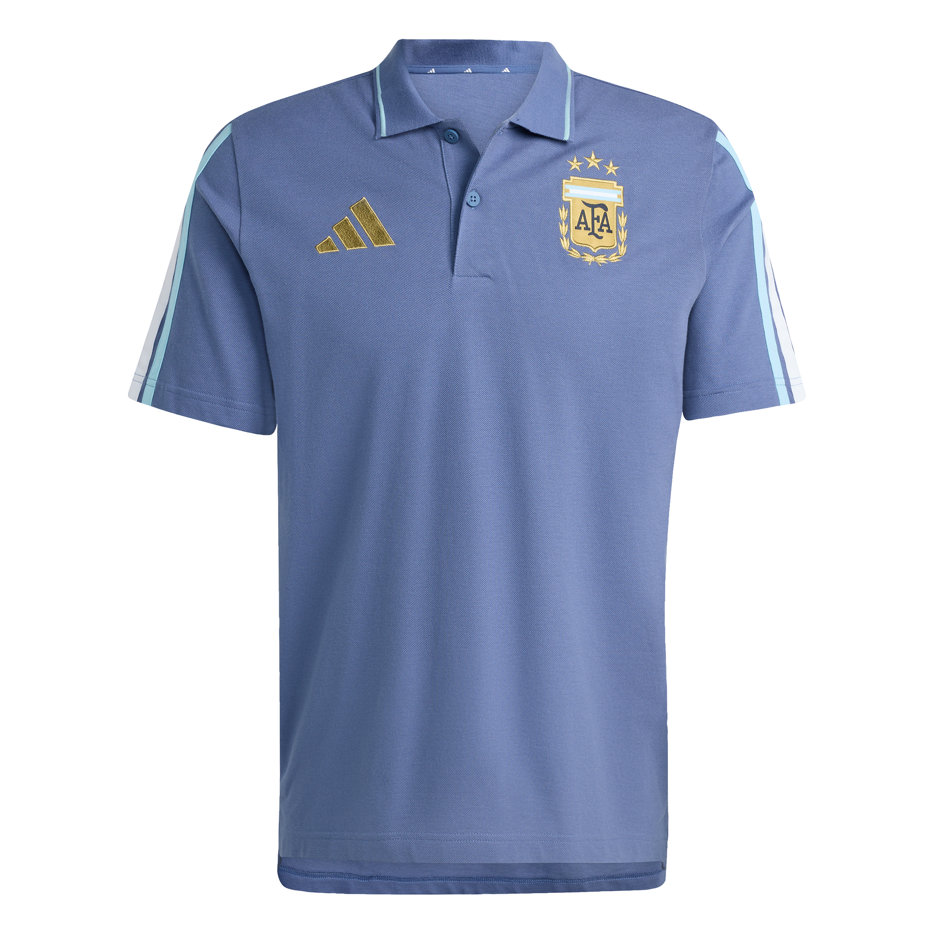 adidas Argentina 26 DNA Polo - Men's | Crew Blue – stripe 3 adidas