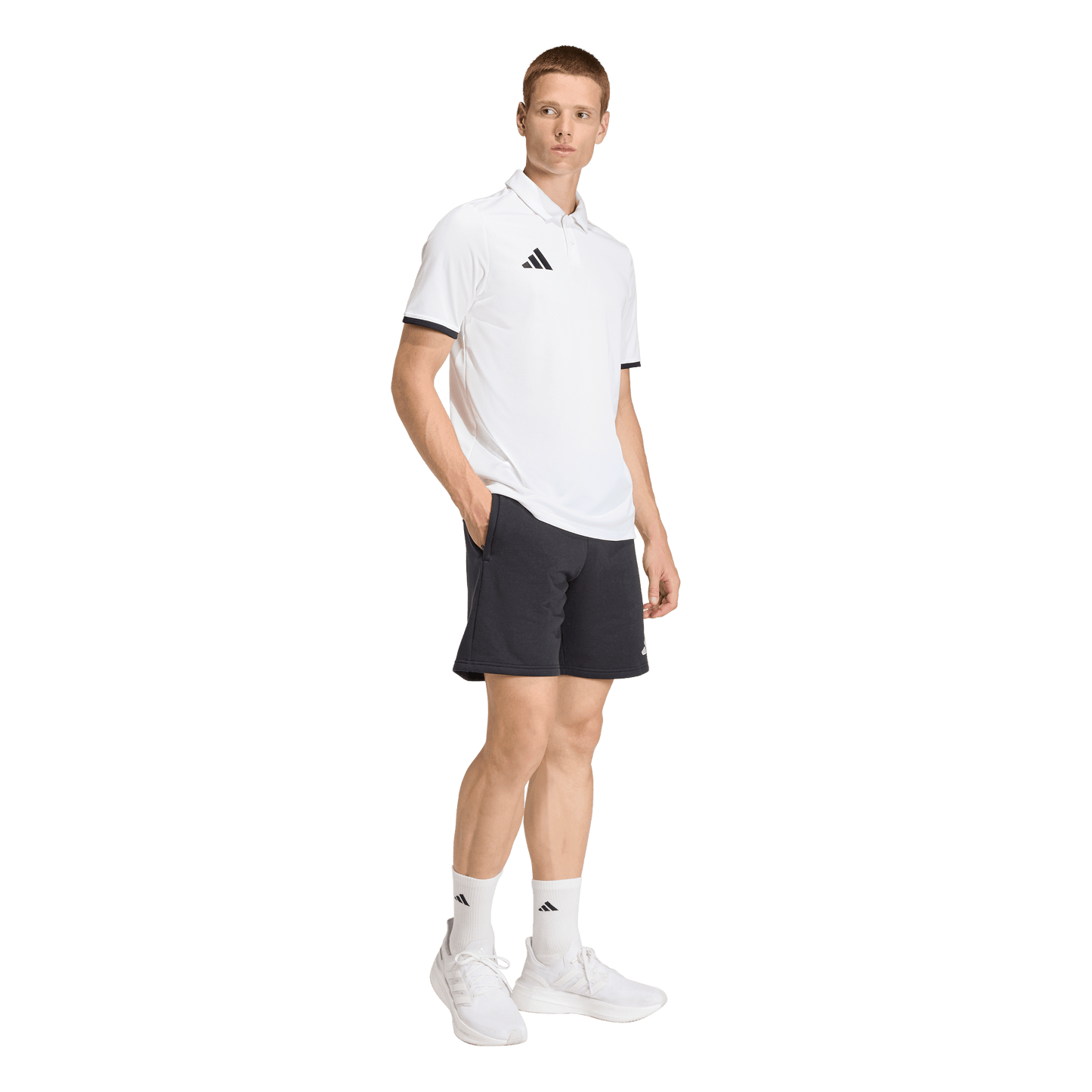 adidas Entrada 26 Polo | White / Black | Men's