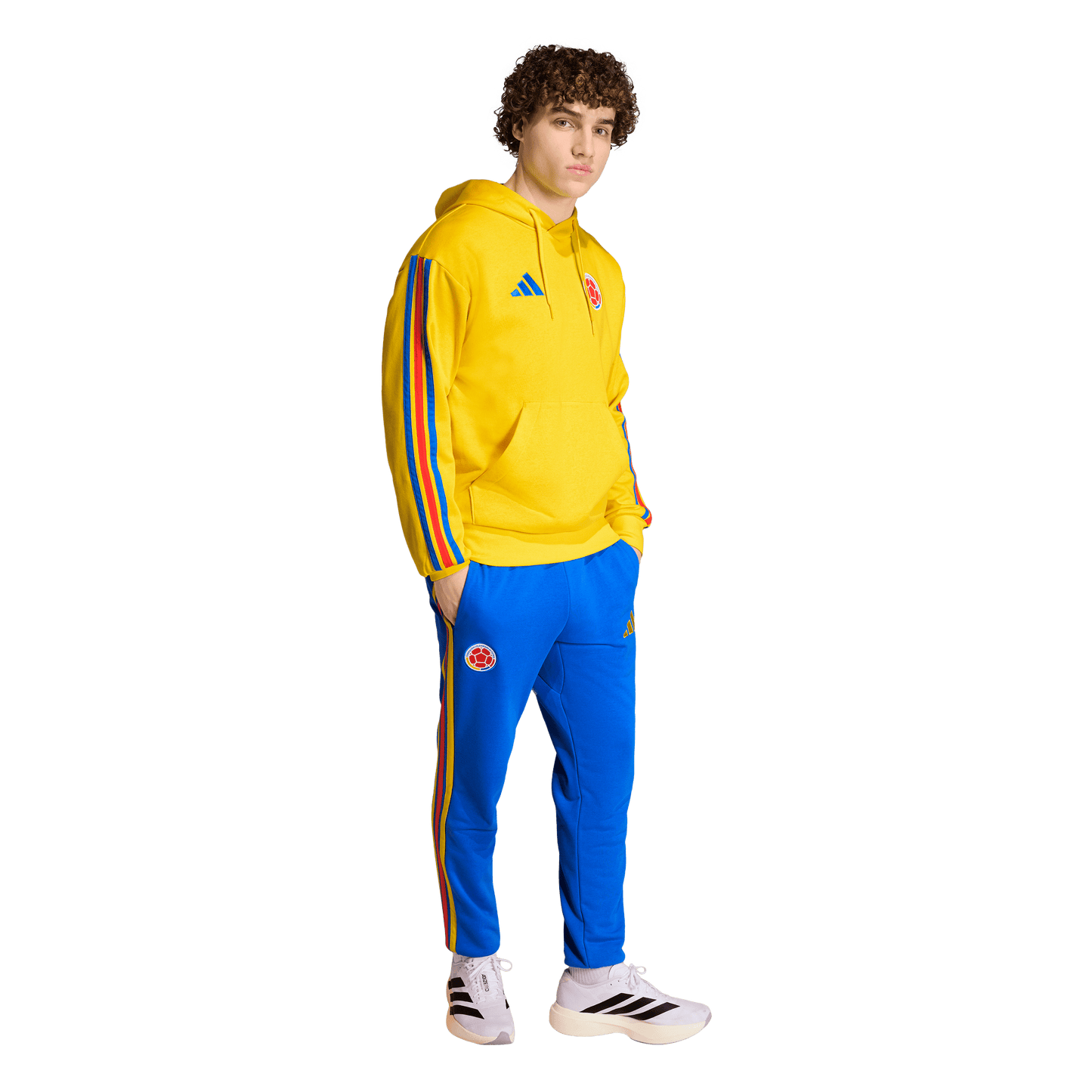 adidas Colombia DNA Fleece Hoodie | Yellow | Men's