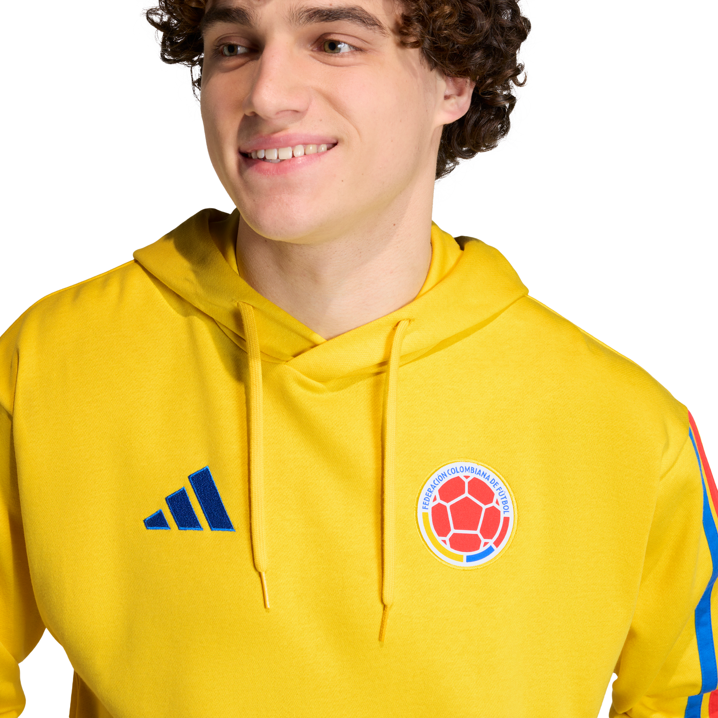 adidas Colombia DNA Fleece Hoodie | Yellow | Men's