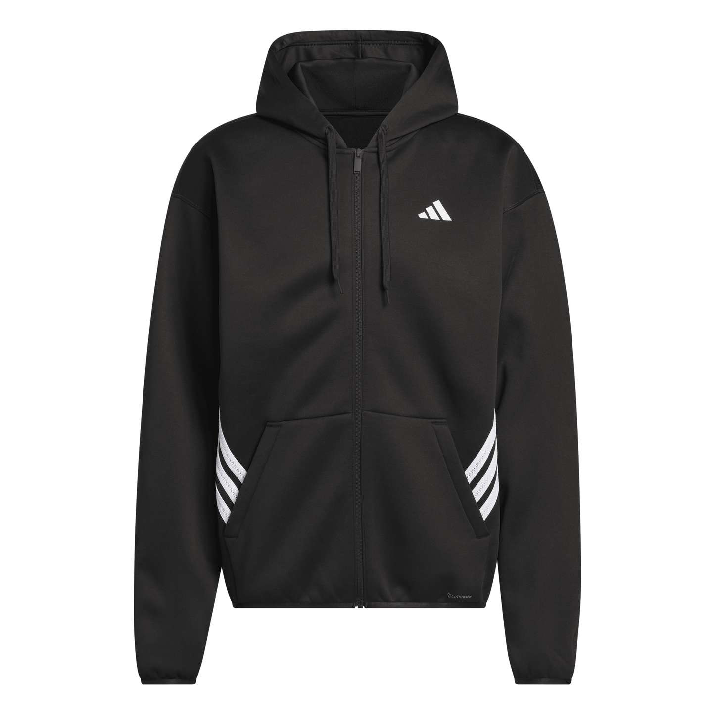 adidas Crazywarm Full Zip Hoodie | Black / White | Men's