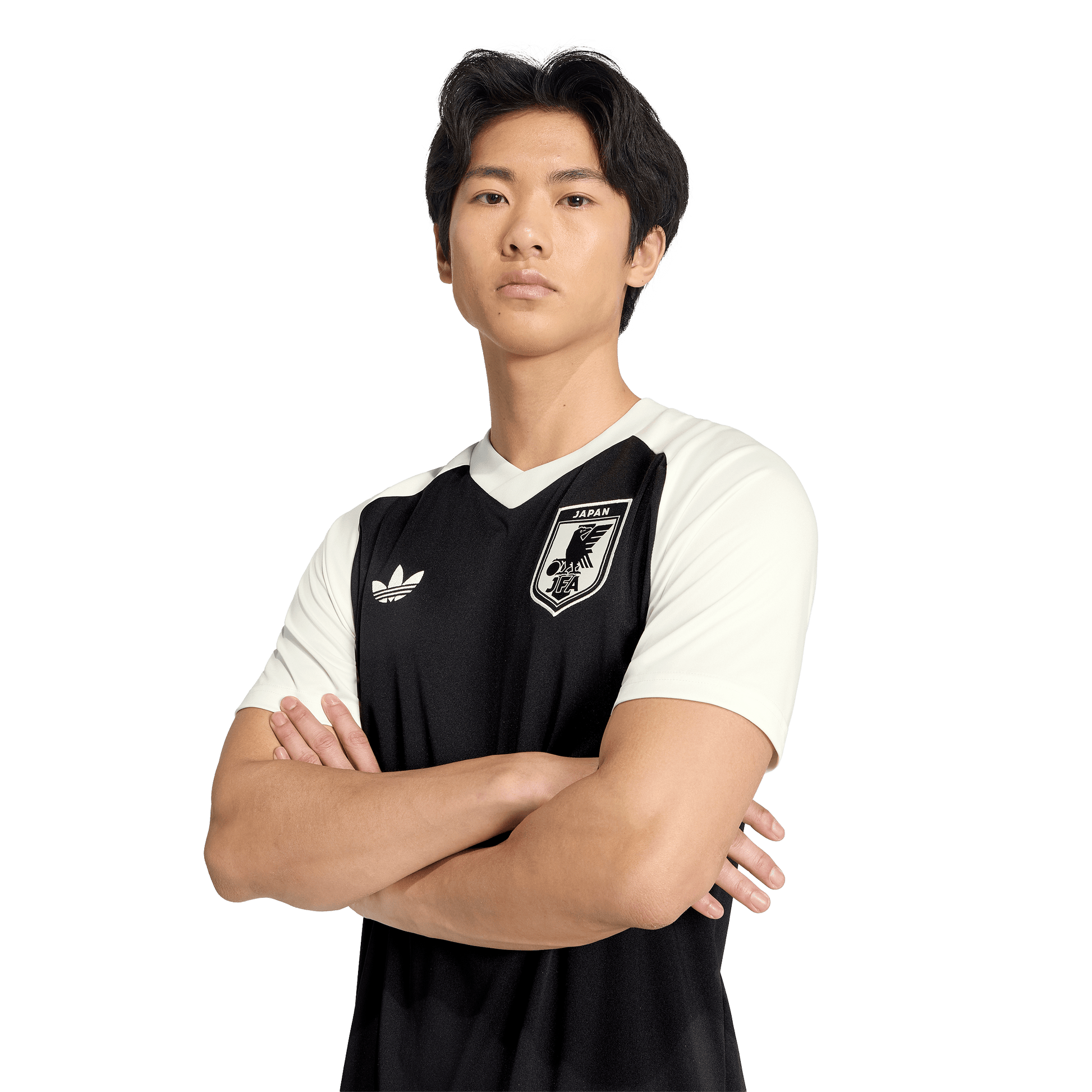 adidas Japan 26 Away Pre Match Jersey | Black | Men's – stripe 3