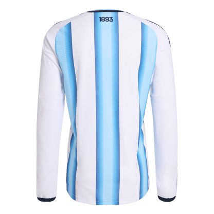 adidas Argentina 26 Authentic Home Long Sleeve Jersey | Ice Blue / White | Men's