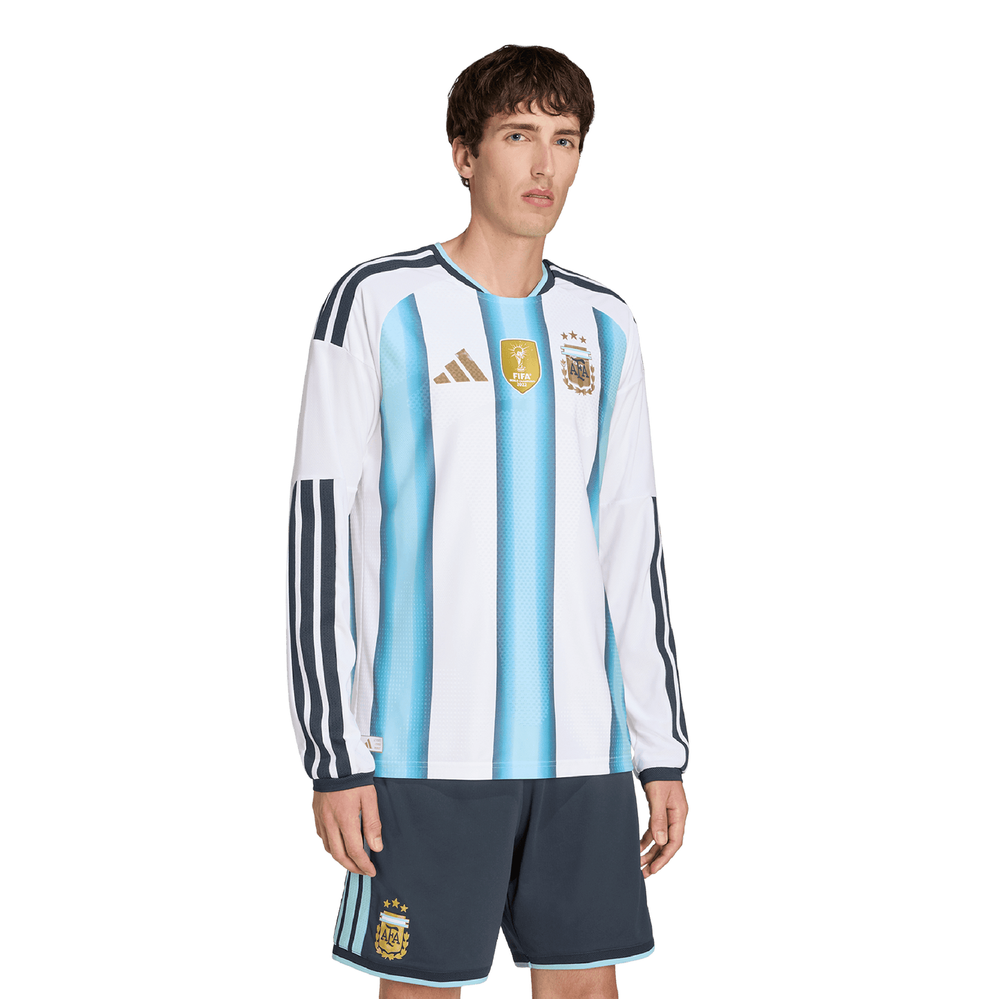 adidas Argentina 26 Authentic Home Long Sleeve Jersey | Ice Blue / White | Men's