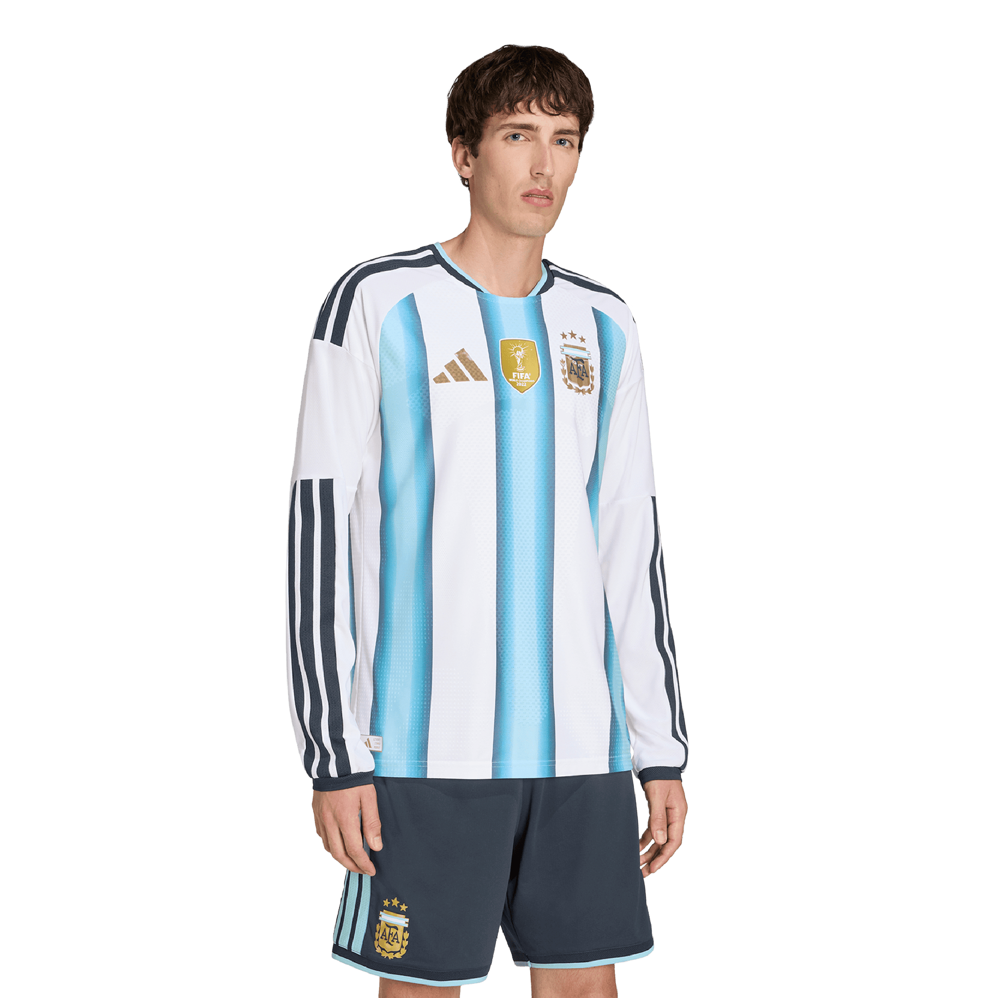 adidas Argentina 26 Authentic Home Long Sleeve Jersey | Ice Blue
