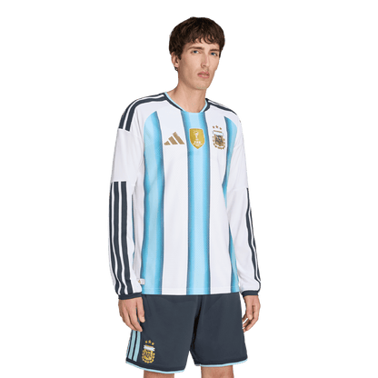adidas Argentina 26 Authentic Home Long Sleeve Jersey | Ice Blue / White | Men's